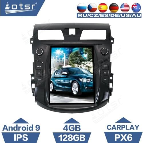 For Nissan Teana J33 2013 - 2015 Tesla Screen Android Auto Car Radio GPS Navigation CarPlay Multimedia Player PX6 Autoradio