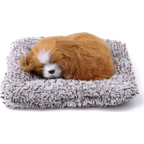 Car Stuffed Toys Lovely Simulation Animal Labrador/Husky Doll Plush Sleeping Dogs Toy Kids Car Decorations Birthday Gifts