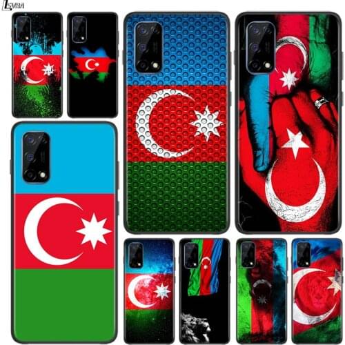 Azerbaijan Flag for OPPO Realme V15 X5 X3 X50 X7 X2 C17 C11 C3 C2 7 7i 6 6S 6i 5 Narzo 20 Pro Black Phone Case