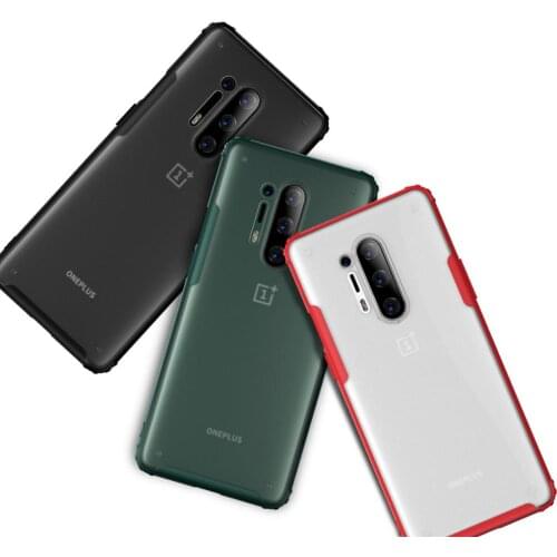 Case for oneplus 8 pro 7 t 7t back cover on one plus 8pro 7tpro 7pro t7 plus8 protective phone coque bag soft tpu pc matte armor