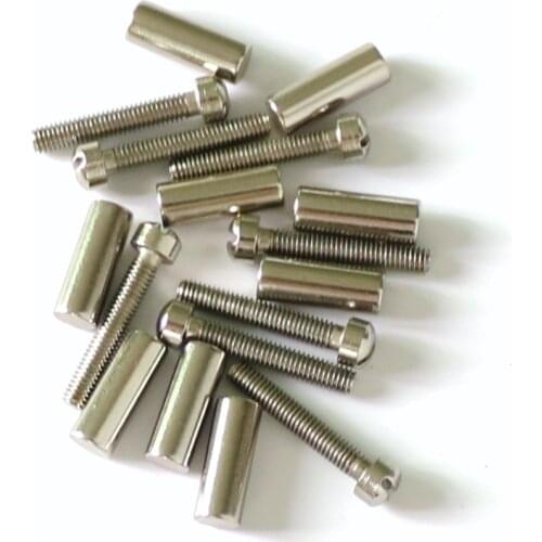 Sell Free Shipping guitar parts chrome color 100pcs humbucker guitar pickup pole screws or pole slugs