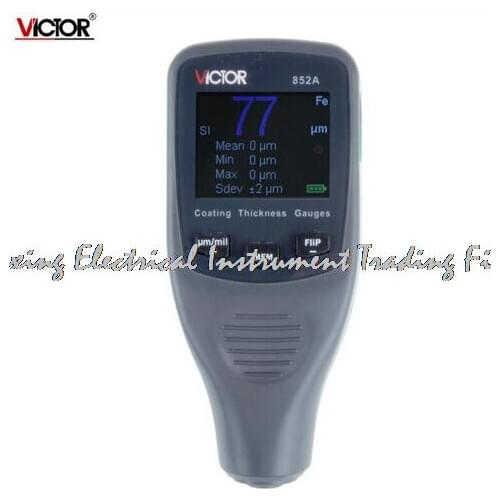 Fast arrival VC852A Coating Thickness Gauge Digital Iron-based Magnetic Galvanized Layer 0-1250um/0-50mils