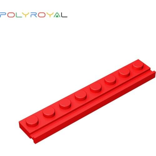 Building Blocks accessories 1x8 single side track plate with chute 10PCS MOC Educational education toys for children 4510