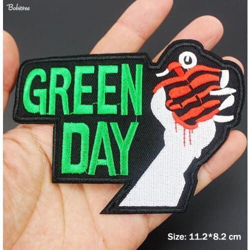 Fashion Punk Rock Music Patch for Cloth Iron On Embroidered Badges Appliques for Jackets Jeans Stickers