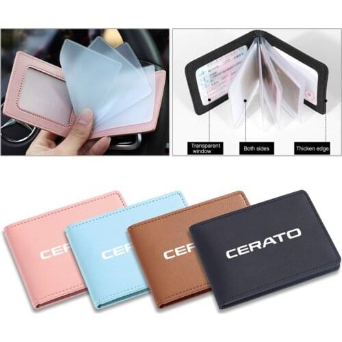 New Style Credit Card Holder Driving License Wallet RFID Bag for Recaro Racing PU Leather Bank Cardholder Case