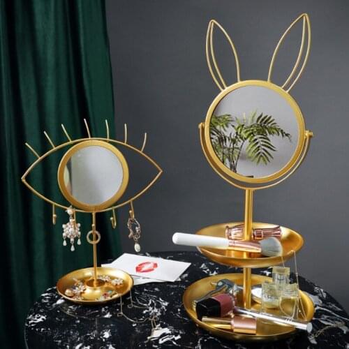 Jewellery Display Stand with Eye Mirror for Chains/Pendants/Rings/Earrings/Watches/Bracelets Jewellery Tray