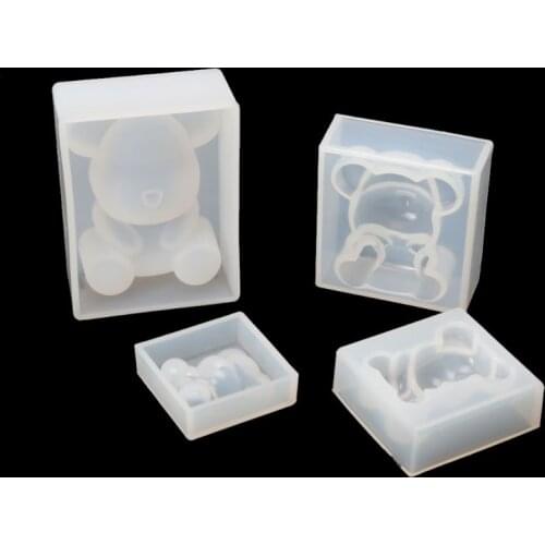 Cute Gummy Bear Mould Animals Silicone Epoxy Jewelry Molds DIY Soap Cake Craft