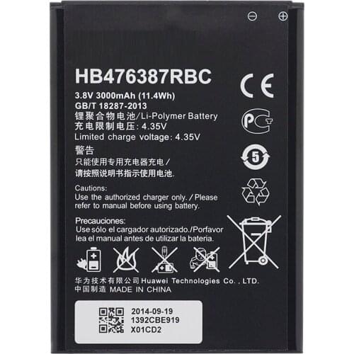 Replacement Phone Battery HB476387RBC For Huawei Honor 3X G750 B199 3000mAh