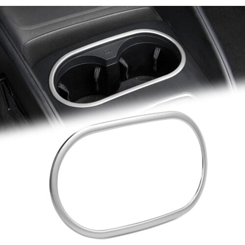 Car Styling Interior Stainless Steel Stickers Cover Water Cup Holder Panel Decoration Trim For Audi A3 8V 2013-2020 Accessories