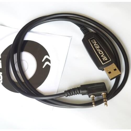 Baofeng USB Programming Cable Driver CD For UV-5RE UV-5R Pofung UV 5R uv5r 888S UV-82 UV-B5 Two Way Radio Walkie Talkie Program