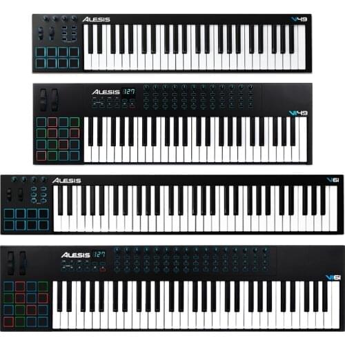 V49 Vi25 V61 Vi61 key midi keyboard controller with backlight mat arranger