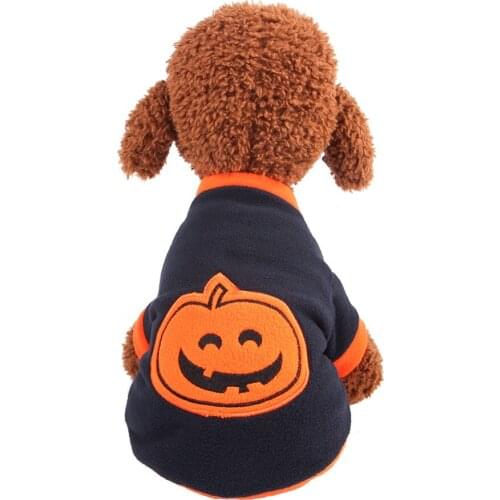 Funny Dog Clothing Winter Jacket Halloween Carnival Pet Clothes Dog Pumkin Halloween Costume Outfit For Small Dogs Two Feet