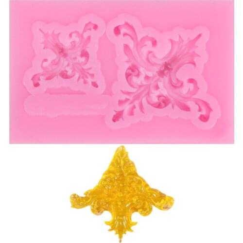 1PCS Sculpted Vintage Flower Lace Silicone Fondant Cake Decor Sugar Icing Mold Useful Bakeware Cake Tools Kitchen Tools