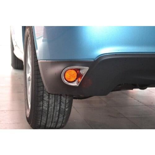 For Mitsubishi ASX 2013 2PCS ABS Chrome Car Rear Headlight Fog Lamp Cover Trim Car Styling Accessories