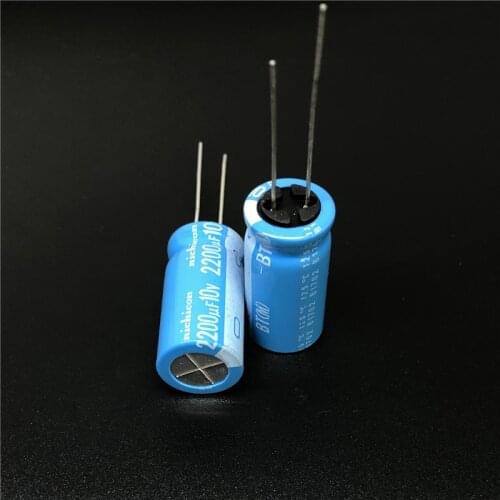 5pcs/20pcs 2200uF 10V NICHICON BT Series 12.5x25mm Highly dependable reliability 10V2200uF Aluminum Electrolytic capacitor