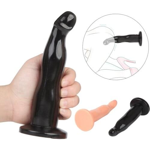 7.87inch Sucker anal dildo soft smooth female g spot stimulation long dildo male buttplug anal toys masturbator insert stick
