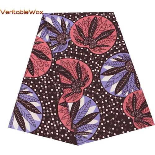 Ankara African Polyester Wax Prints Fabric Veritable Wax High Quality 3yards 6 yards African Fabric for Party Dress FP6231