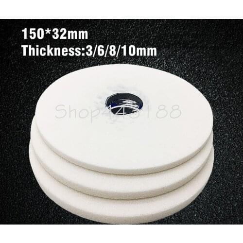 150*32mm Thick3/6/8/10mm White Corundum Polishing Wheel Grinding Machine Polishing Wheel Abrasive Tools For Metal,Hardware etc