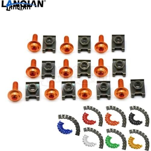 6mm motorbike body work fairing bolts screws For 125 200 390 690 990 1190 exc xc xcr 250 300 Aprilia RST1000 FUTURA