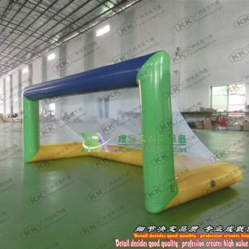 Promotion inflatable water polo pool soccer goal