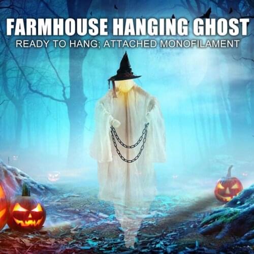 Halloween Farmhouse Flying Witch Pendant Horror Prop Atmosphere Decoration Witch Ghost For Festive Party Outdoor Scene