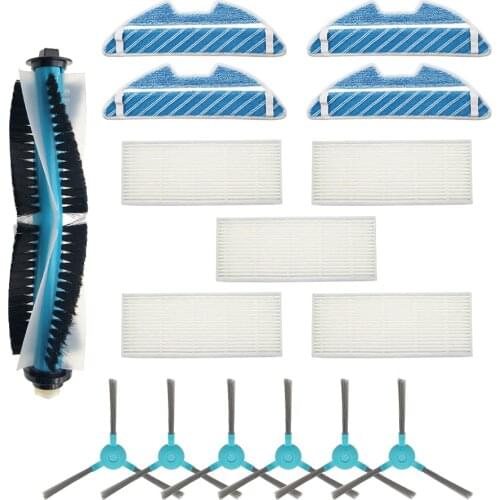Hepa Air Filter Mop Cloth Replacement Main Roller Side Brush for Cecotec Conga 1290 1390 Robot Vacuum Cleaner Spare Parts