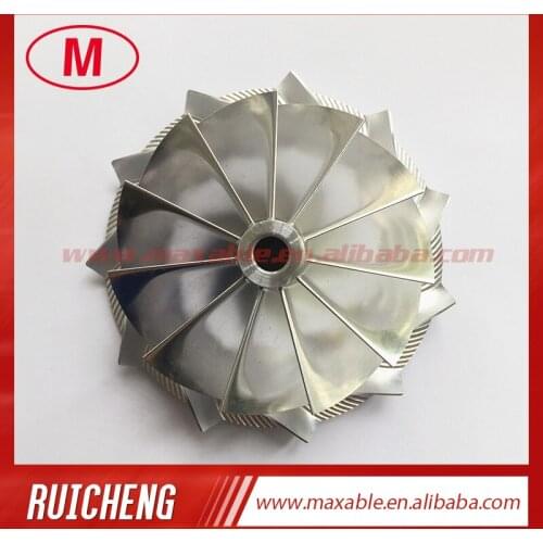 HX40 66.65/84.00mm 11+0 blades high performance turbocharger billet/milling/aluminum 2618 compressor wheel for Racing