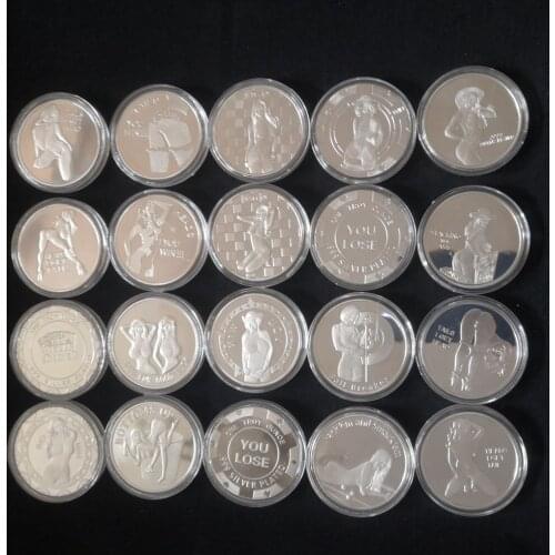 10 Styles Sexy Coins tail i get heads Commemorative Collectibles Souvenir Coin