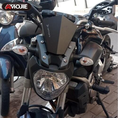 MT 07 Motorcycle CNC Aluminum Front Windshield Windscreen Wind Deflector For YAMAHA MT07 MT-07 FZ-07 2013 2014 2015 2016