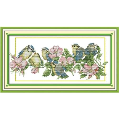 Mother go home cross stitch kit animal 18ct 14ct 11ct count print canvas stitches embroidery DIY handmade needlework plus