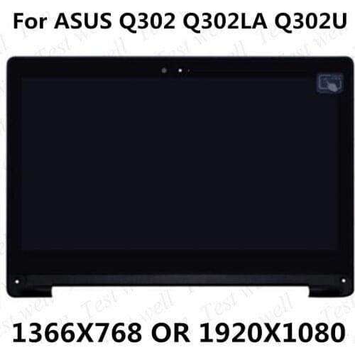 Original 13.3'' LCD Display TouchScreen Digitizer Laptop Assembly with Frame For Asus Vivobook Q302 Q302L Q302LA Q302LN