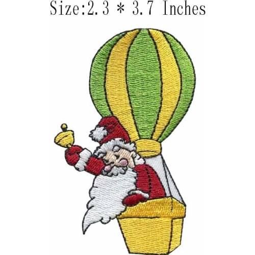 The old man and ball 2.3"wide embroidery patch for thin/the red color shirts/the Christmas patch