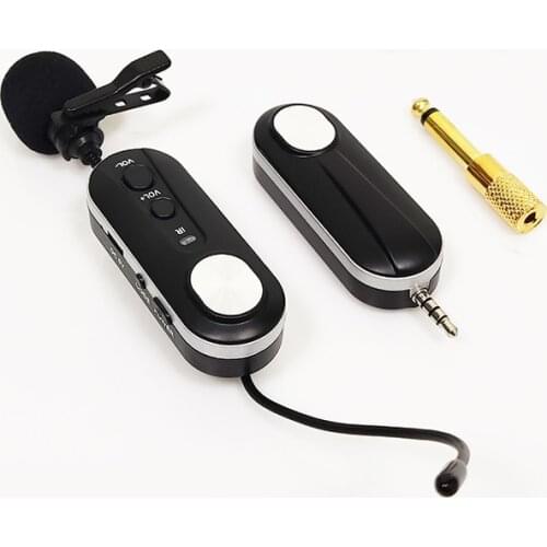 YTOM K1 UHF Lavalier Lapel Wireless Microphone Recording Vlog Youtube Live Interview For Iphone Ipad PC Android DSLR microphone