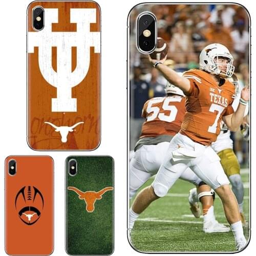 Texas Longhorns Football For iPod Touch For iPhone 11 Pro 4 4S 5 5S SE 5C 6 6S 7 8 X XR XS Plus Max Unique Silicone Phone Case