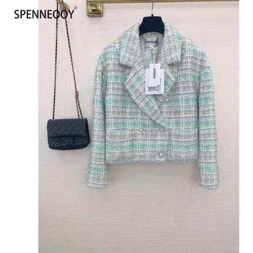 Spenneooy Women's Plaid Coats