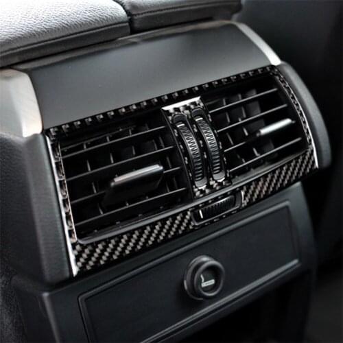 Carbon Fiber Car Rear Air Conditioning Outlet Panel Frame Cover Trim for BMW E70 E71 X6 X5 Stylish Car Accessories Car Stickers