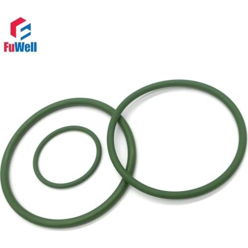 20pcs Green FKM O-ring Seals Gasket 1.5mm Thickness 32/33/35/36/38/40/42/45/46/50mm OD FKM O Rings Sealings Assortment