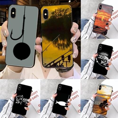 Carp Fishing Fish pattern high quality luxury Phone Case shell for iPhone 11 12 pro XS MAX 8 7 6 6S Plus X 5S SE 2020 XR