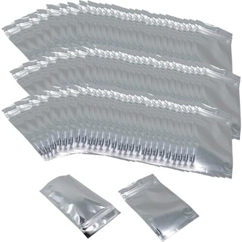 100x Mylar Bag Aluminum Foil Food Storage Pouches For Beans Nuts 7x10inch