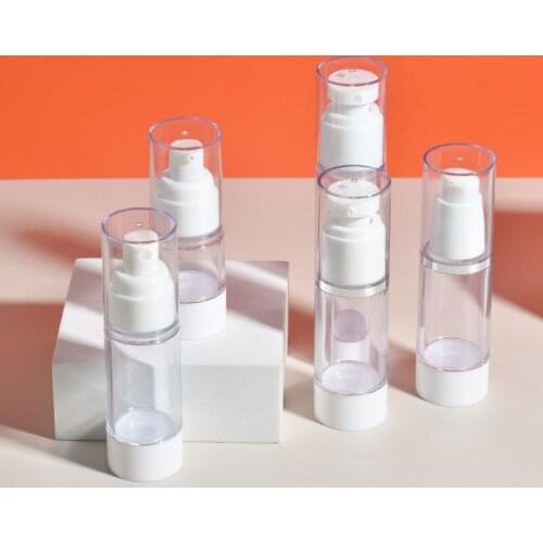 15ml 30ml 50ml 80ml 100ml AS airless bottle sunscreen spray bottle toner lotion bottle push-type dispensing bottle cosmetic Jars