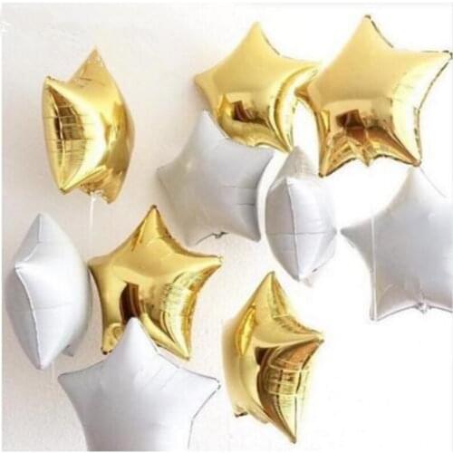 18inch Multicolor Metal Macaron Foil Star Aluminum Balloon Baby Shower Festive Party Decorations Wedding Birthday Layout Balloon