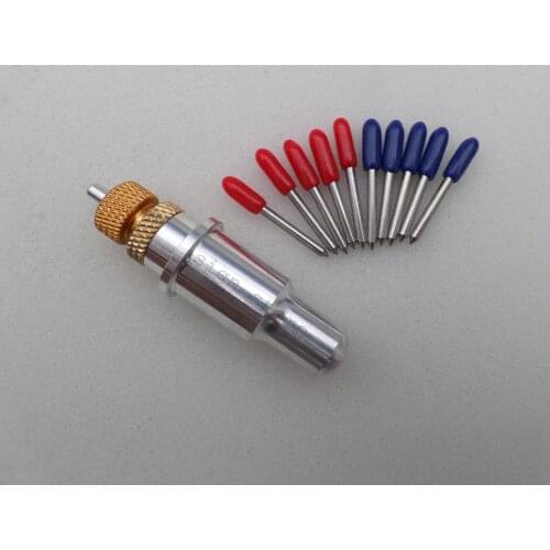 5 Pcs 45 +5 pcs 60 degree vinyl Cutting Plotter Blade + 1pc 14mm Liyu Graphtec Cutting Plotter Blade Holder Vinyl Cutter Holder