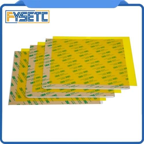 5 x 200*230*1mm PEI Frosted 3D Print Build Surface Cold PEI Sheet with 200m/250mm 3M 468MP Adhesive Polyetherimide 1mm thickness