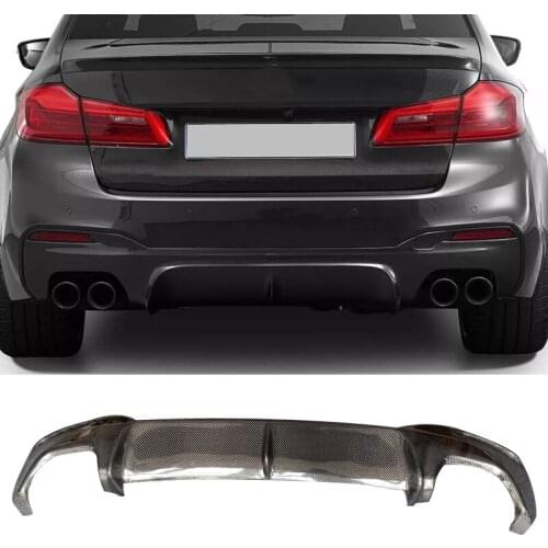 A-C Style Carbon fiber Rear Bumper Diffuser Spoiler For BMW 5 Series G30 G31 G38