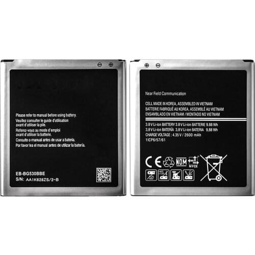 For SAMSUNG Battery EB-BG530CBE EB-BG531BBE For Samsung Galaxy Grand Prime J3 2016 J320F J2 Prime G5308W G530 G530H G531F J5