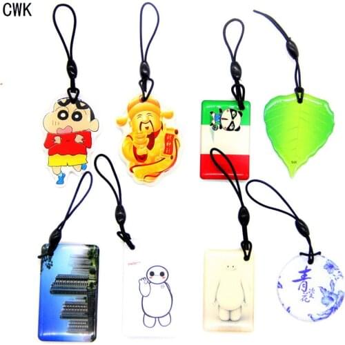 13.56MHz UID S50 1K Tag Keyfobs Key Fob Keychain Changeable RFID Rewritable Programable Waterproof Access Control Card 1Pcs