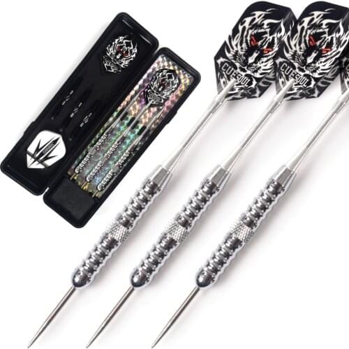 CUESOUL Archer 19 Grams Steel Tip Electroplating Brass Barrels Darts Set with Dart Case