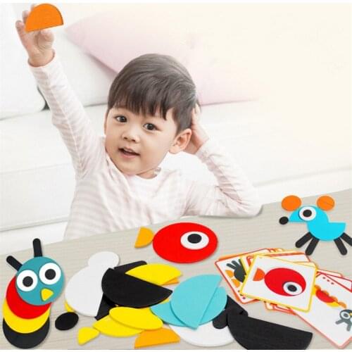 Child Jigsaw Puzzle Learning Education Wood Developing Toys Kids Education Development Montessori Toy Wooden Games For Children