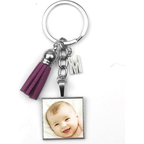 DIY Photo Chain Personalizeds Custom Keychains Baby Family Lovers Photo Keyrings Member Gift Key Chain Rings Holder for Gifts