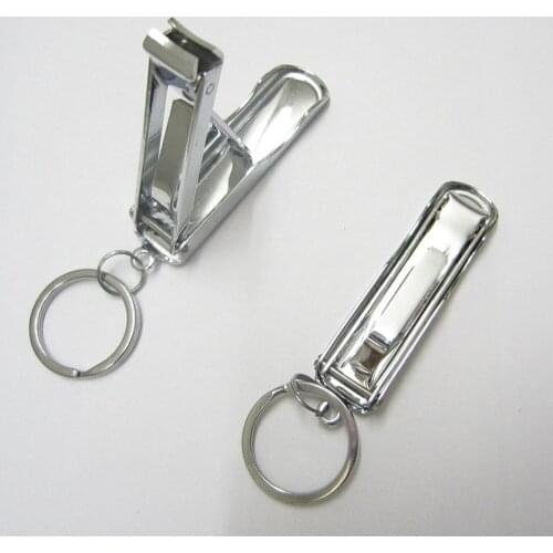 EDC Gadget Fold Fingernail Clipper Toenail Toe Nail Cutter Scissor Trimmer Keychain key ring Manicure Pedicure Foldable Tool